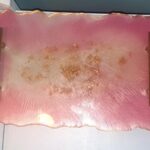 pink resin tray