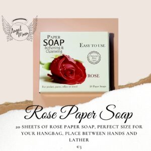 Rose paper soap
